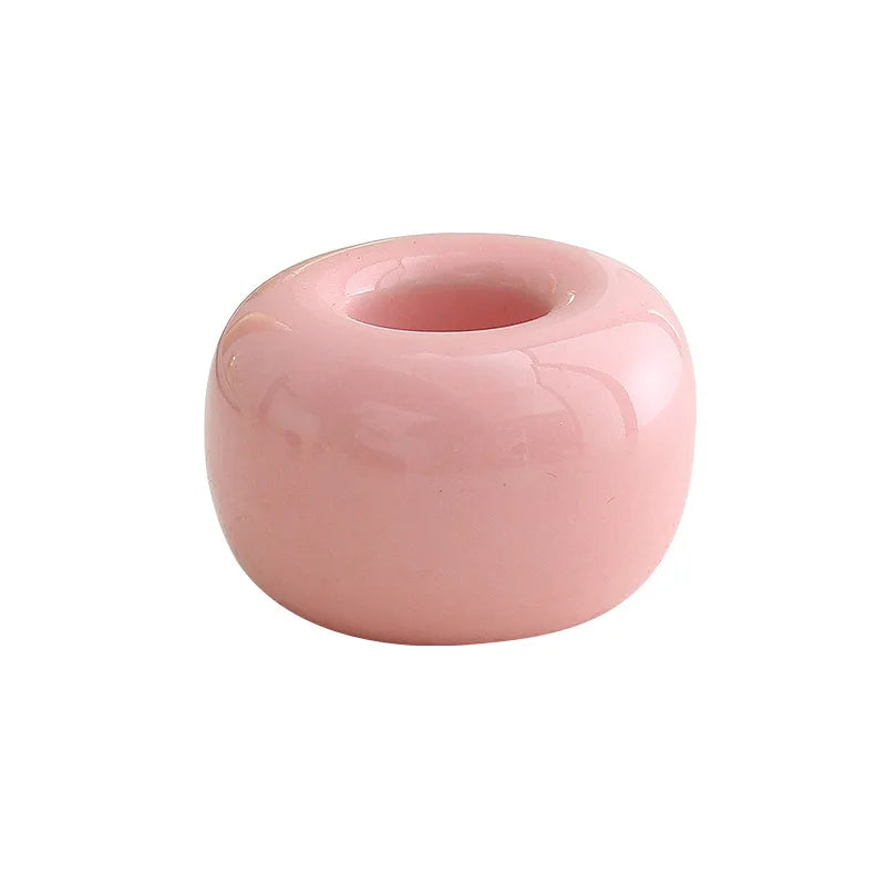 Ceramic Toothbrush Holder, Mini Handmade Glazed Vanity Cup