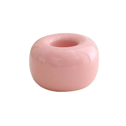 Ceramic Toothbrush Holder, Mini Handmade Glazed Vanity Cup