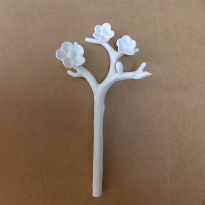 Ceramic Aroma Flower Stem, Handcrafted Scent Diffuser Bloom