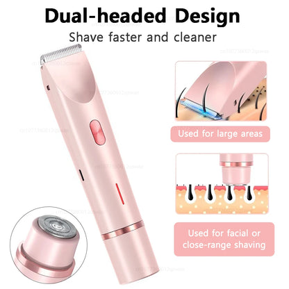 Women's 2-in-1 Rechargeable Electric Shaver