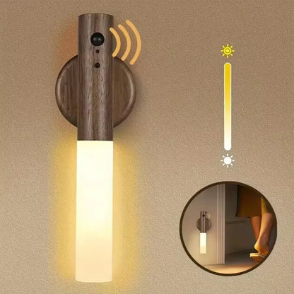 Rechargeable Wooden Magnetic Wall Sconce