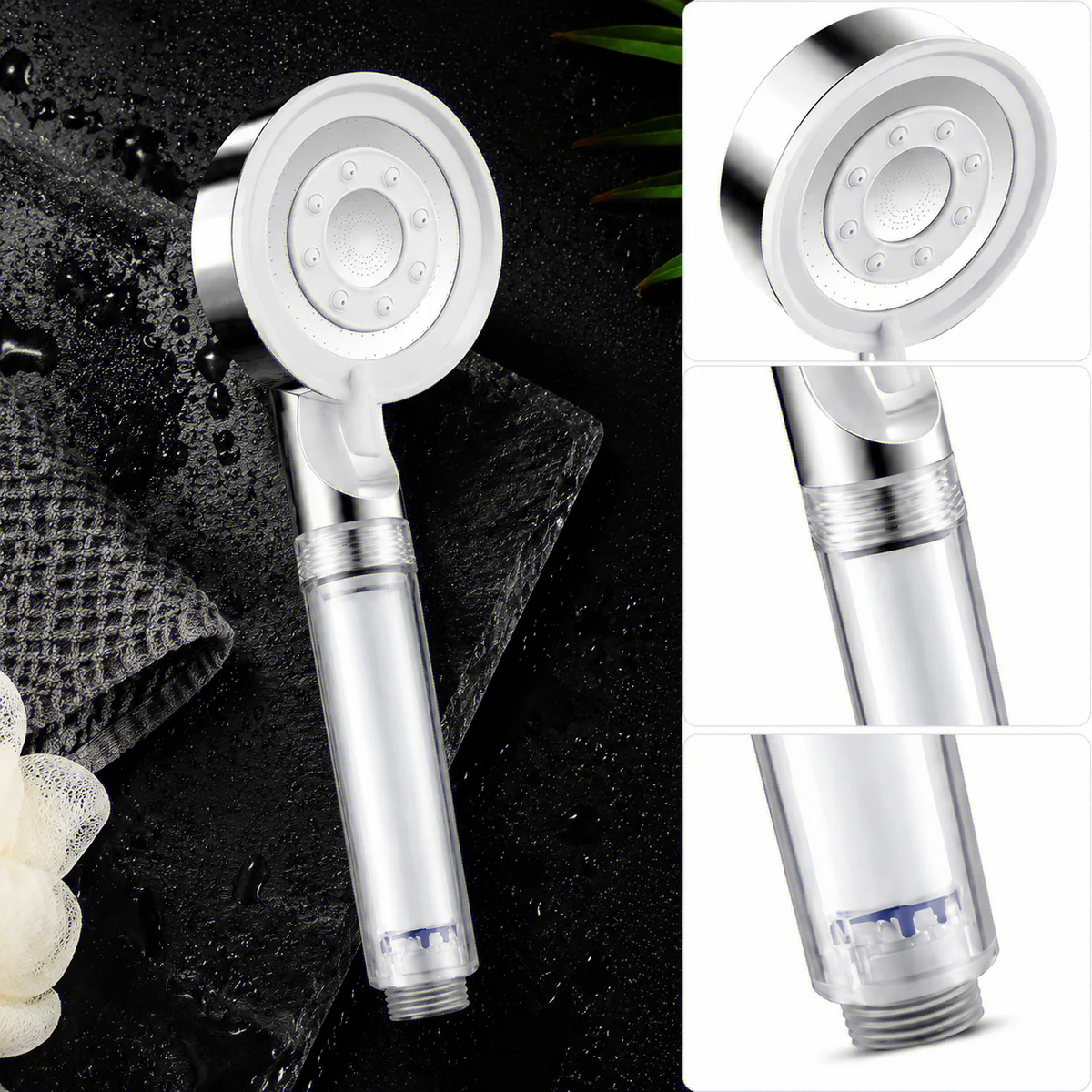 5-Mode Filtered High-Pressure Shower Head