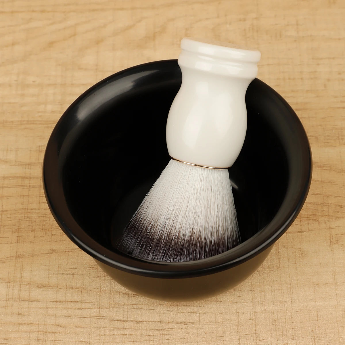 Shaving Brush with Wooden Handle, Dense Bristle Lather Brush