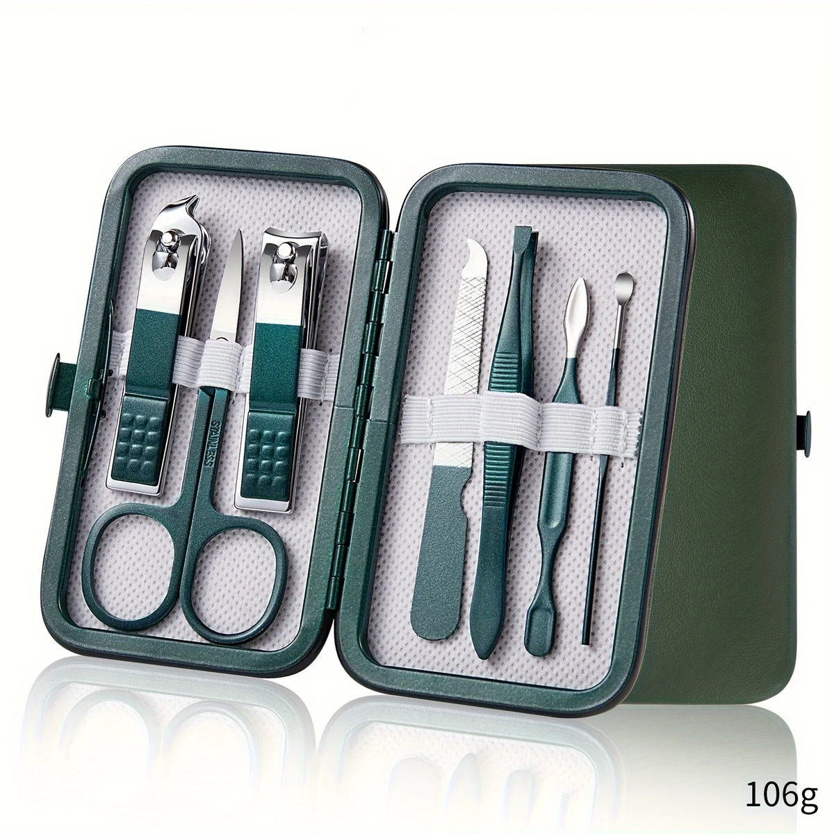 Stainless Steel Manicure Set with Travel Case