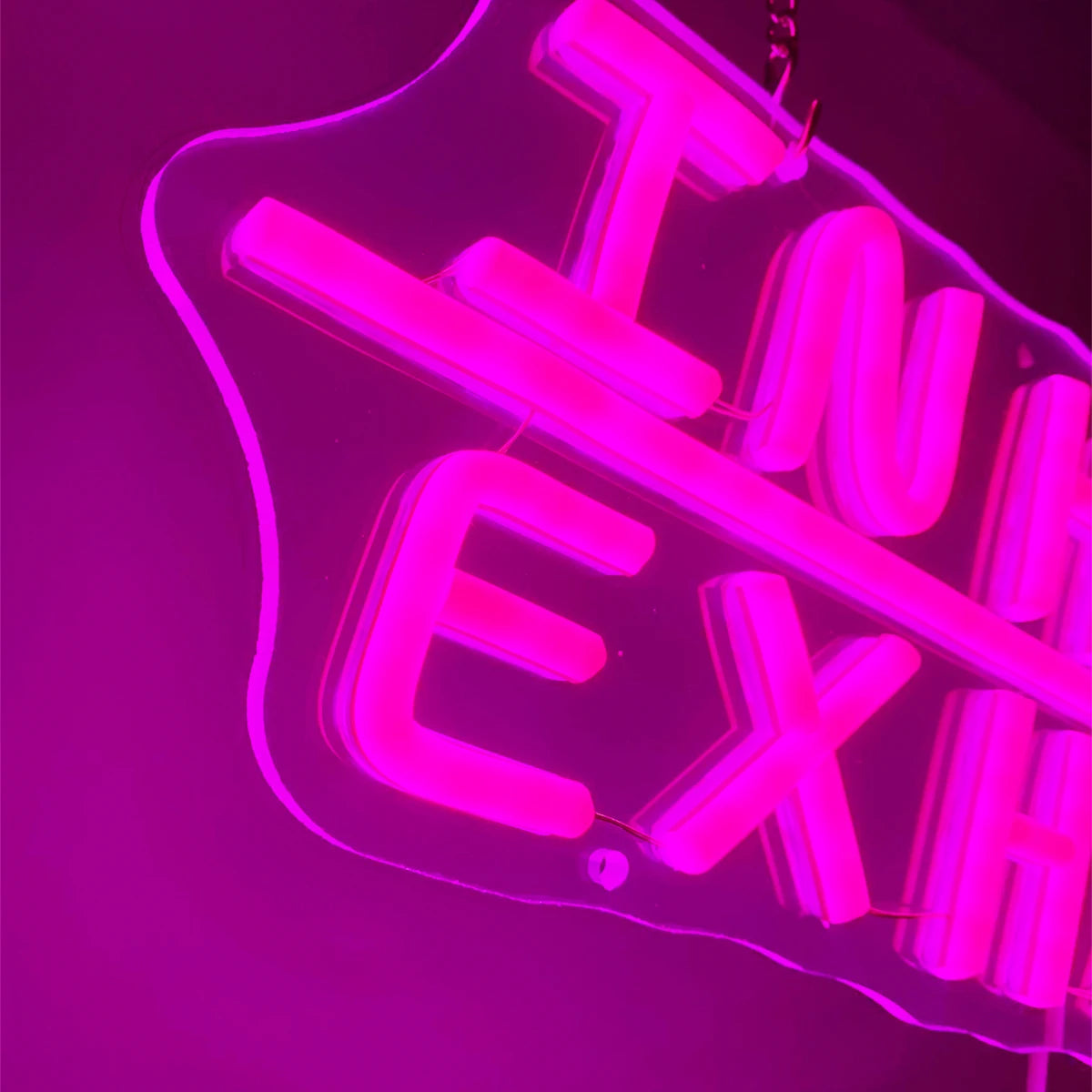 Inhale Exhale LED Neon Sign, USB Tabletop Light for Yoga Studio