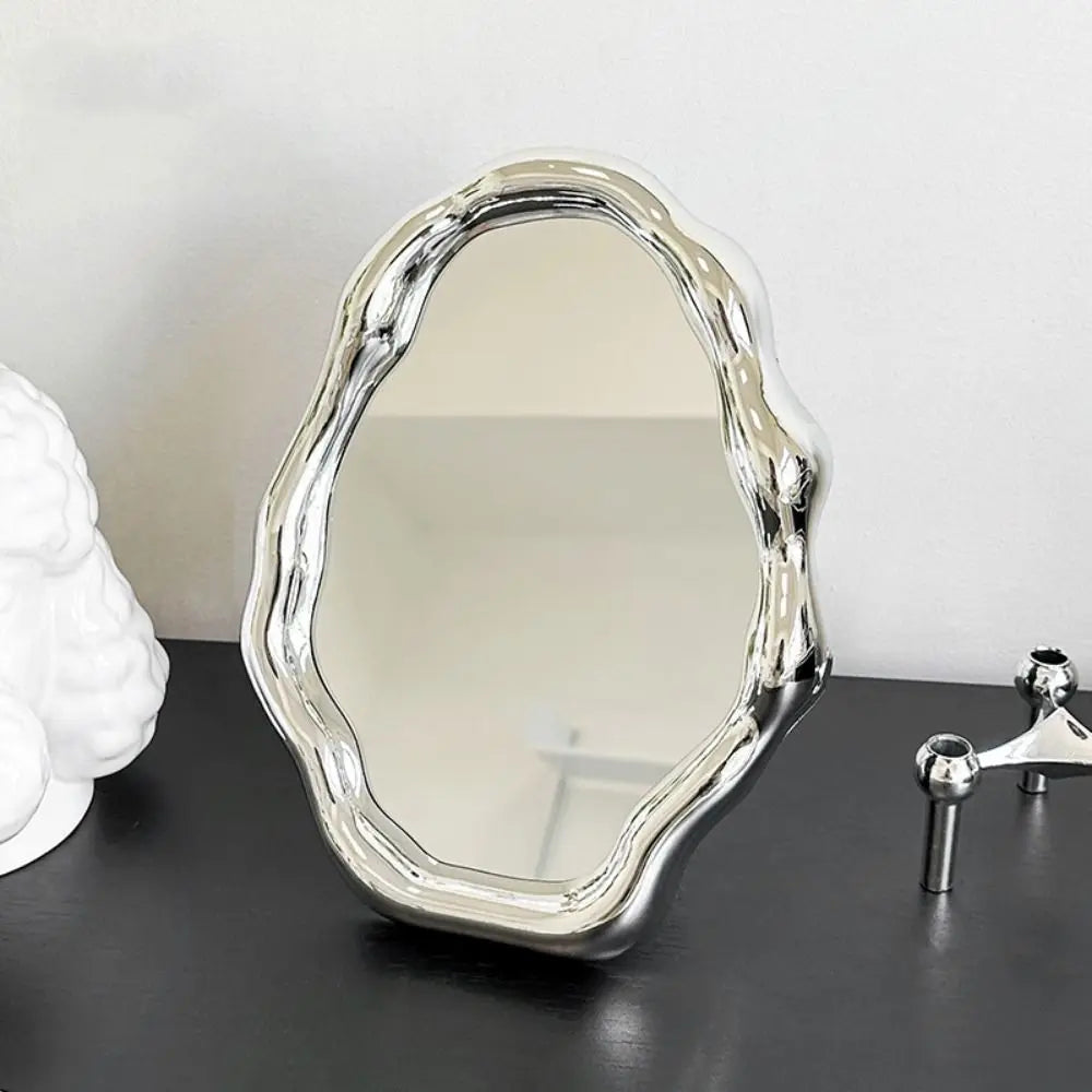 Cloud Wave Folding Desktop Vanity Mirror