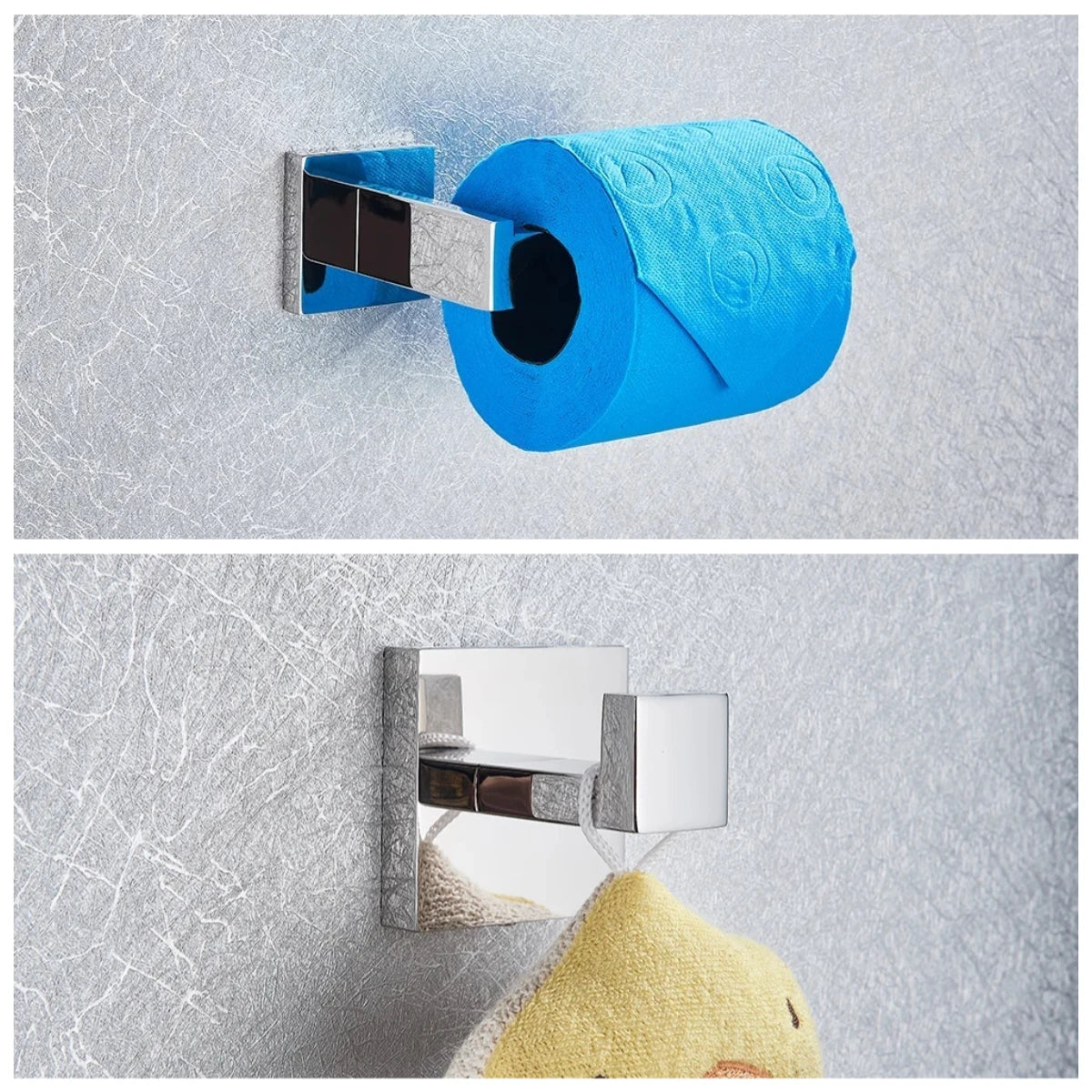 Chrome Stainless Steel Bath Hardware Set