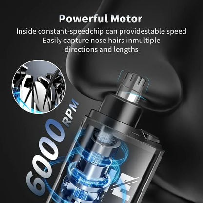 Nose and Ear Hair Trimmer, USB-C Rechargeable Grooming Tool