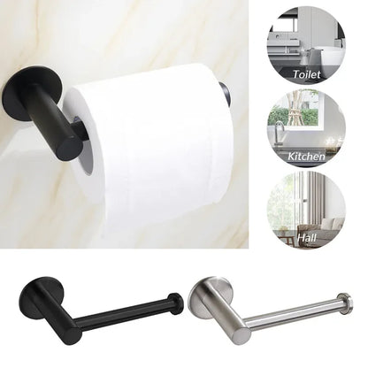 Matte Black Stainless Steel Toilet Paper Holder