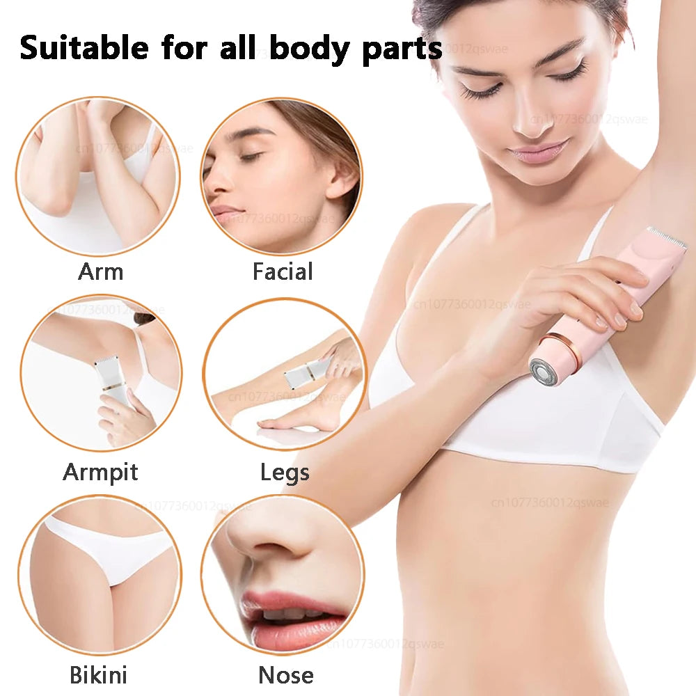 Women's 2-in-1 Rechargeable Electric Shaver