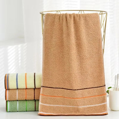 Thick Bath Towel, Soft Cotton Blend Terry, Quick Drying