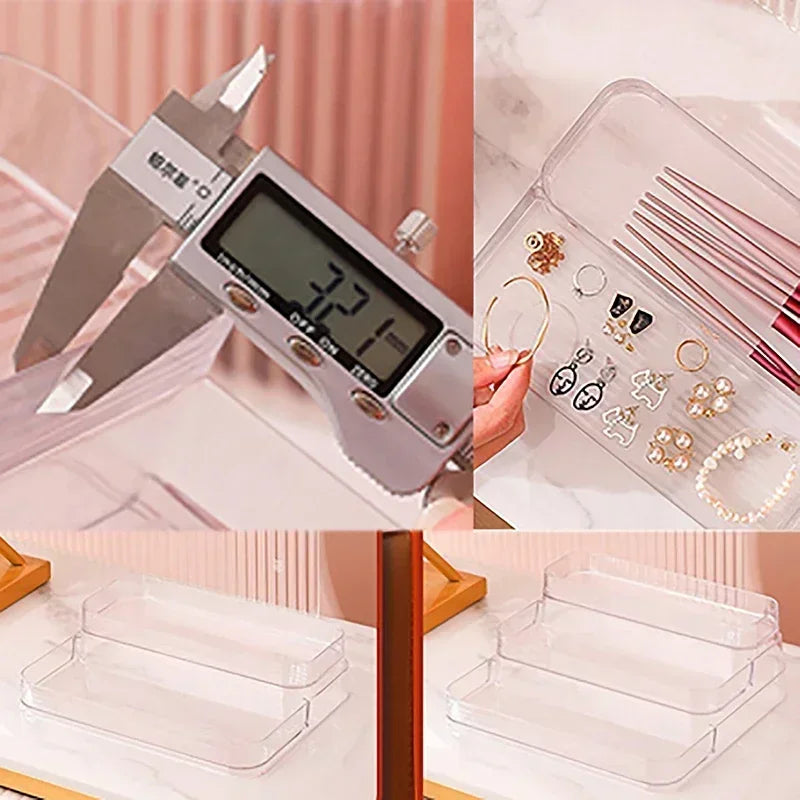 Perfume Organizer Shelf, 3 Tier Clear Skincare Display Stand