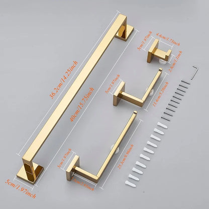 Chrome Stainless Steel Bath Hardware Set