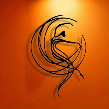 Ballet Dancer Metal Wall Art, Abstract Ballerina Wall Sculpture