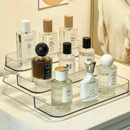 Perfume Organizer Shelf, 3 Tier Clear Skincare Display Stand