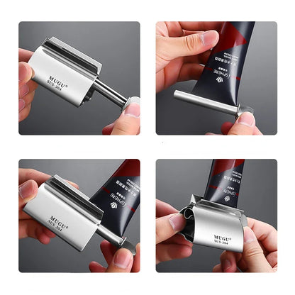 Toothpaste Squeezer, Stainless Steel Tube Roller, 1 to 4 Pack