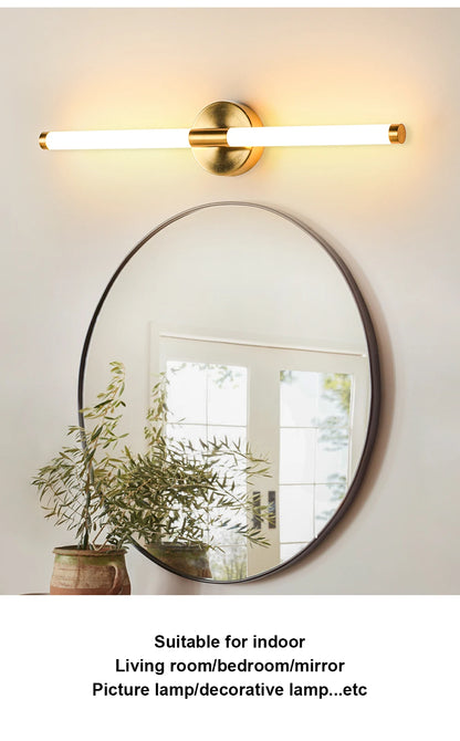 Gold LED Double Shade Wall Sconce, Up and Down Picture Light