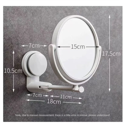 Magnifying Makeup Mirror, Wall Mounted Two Sided 6 Inch Mirror
