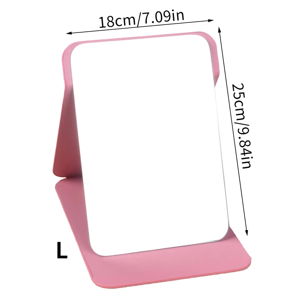 Foldable PU Leather Desktop Makeup Mirror