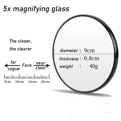 Magnifying Makeup Mirror, Suction Cup 5X, 10X or 15X Mirror