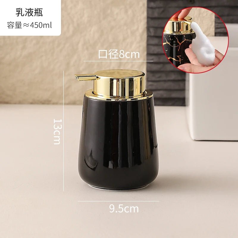 Marble Ceramic Foaming Soap Dispenser, 450ml