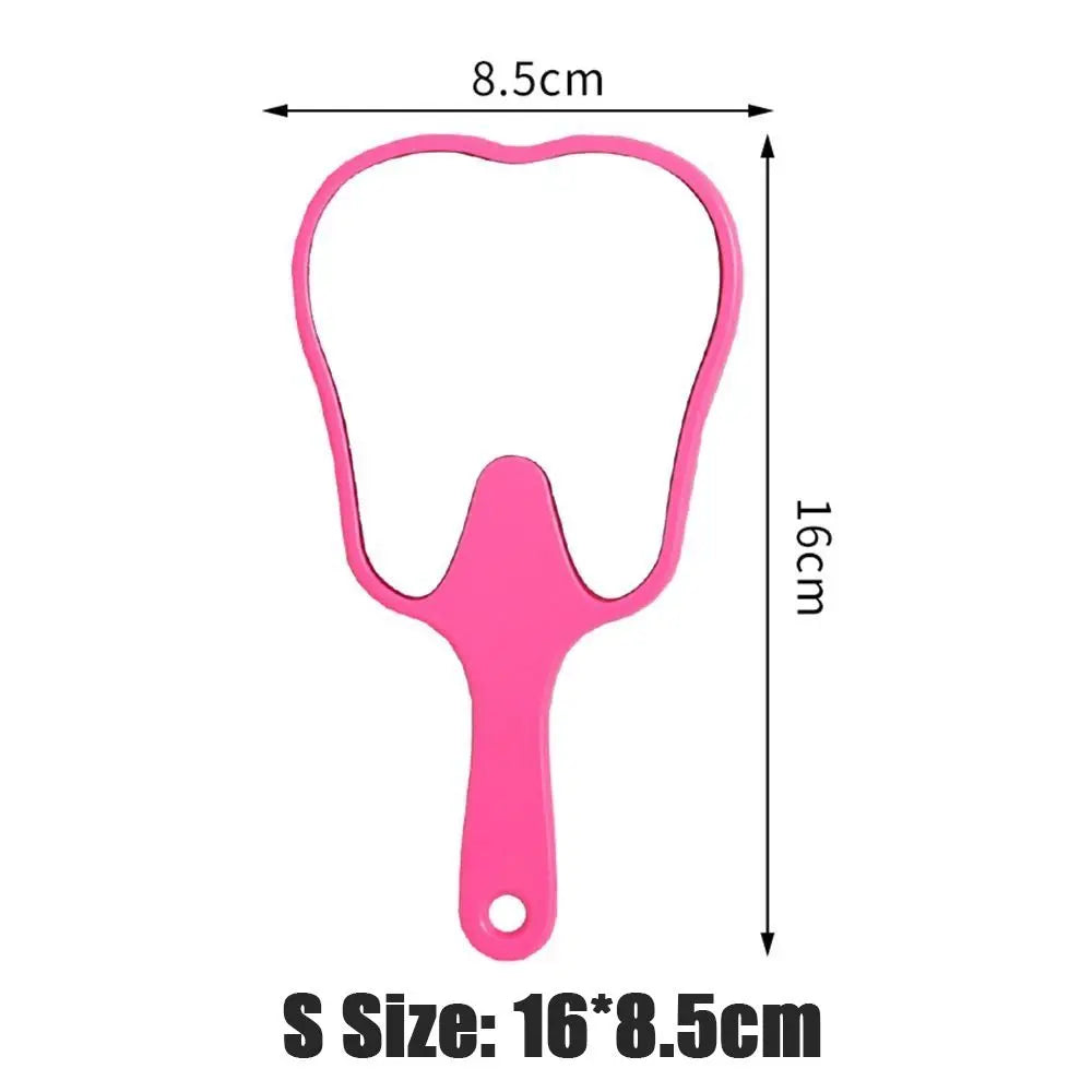 Tooth Shaped Handheld Mirror, Cute Novelty Makeup Mirror