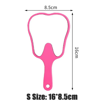 Tooth Shaped Handheld Mirror, Cute Novelty Makeup Mirror