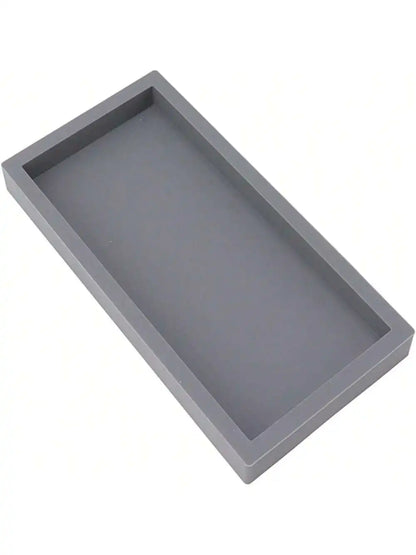 Silicone Vanity Tray, Soft Bathroom and Dresser Organizer Tray
