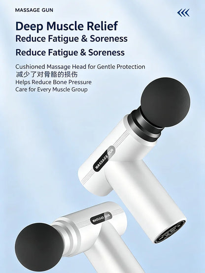 Mini Massage Gun, 6 Speed Handheld Massager with LCD Display