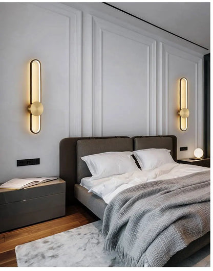 Nordic LED Strip Wall Lamp, Minimalist Up and Down Wall Light