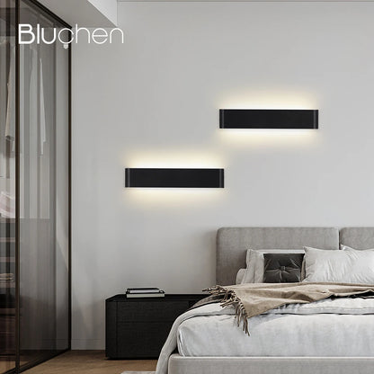 Brushed Aluminum LED Wall Sconce, Up and Down