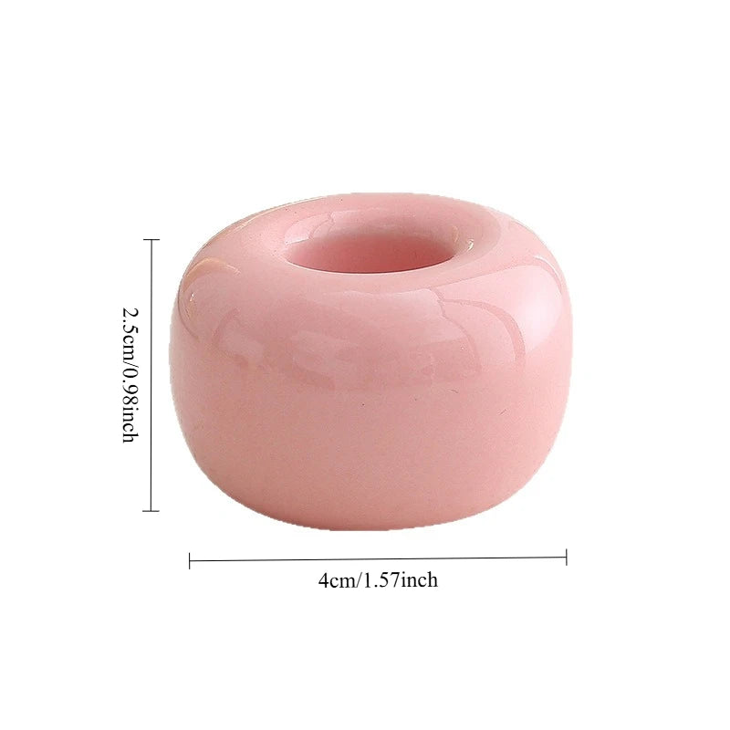 Ceramic Toothbrush Holder, Mini Handmade Glazed Vanity Cup