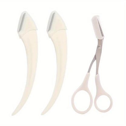 Eyebrow Grooming Set with Razor, Scissors and Comb