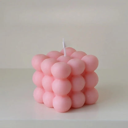 Bubble Cube Candle, Handmade Soy Wax Scented Decor Candle