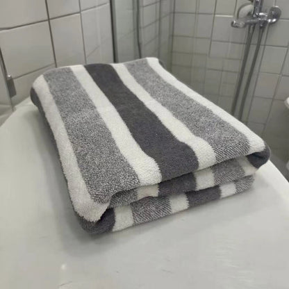 Striped Bath Towel, Quick Dry Lint-Free Towel, 70 x 130 cm