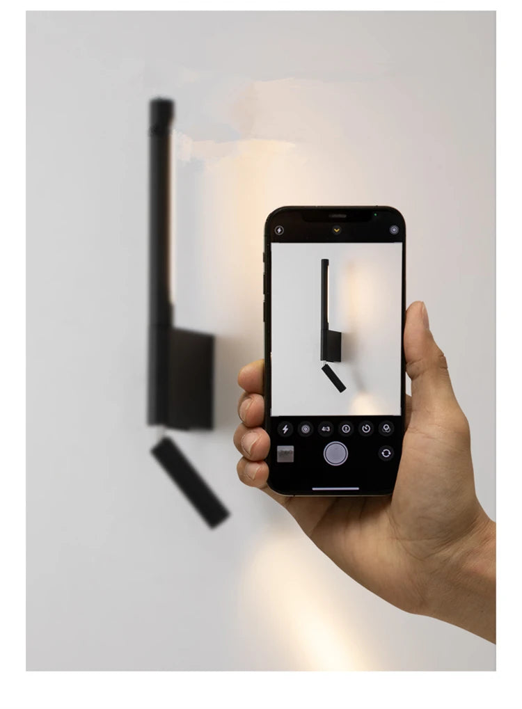 330-Degree Rotating Bedside LED Wall Light