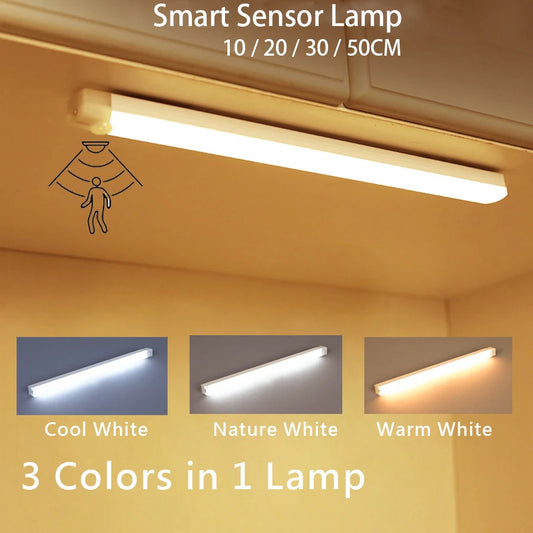 Motion Sensor LED Light Bar, Wireless Rechargeable Closet Light