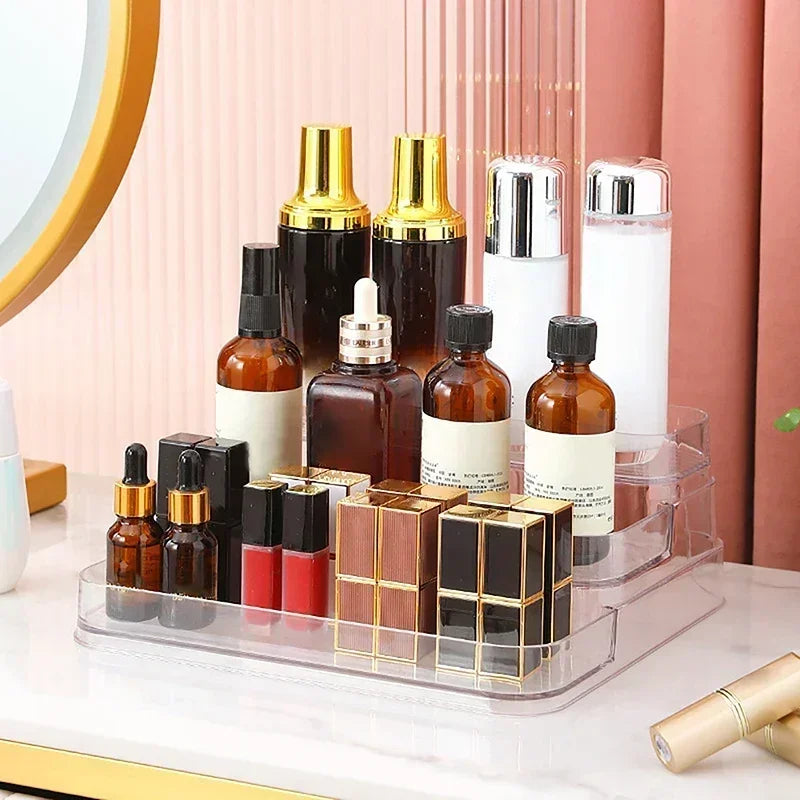 Perfume Organizer Shelf, 3 Tier Clear Skincare Display Stand