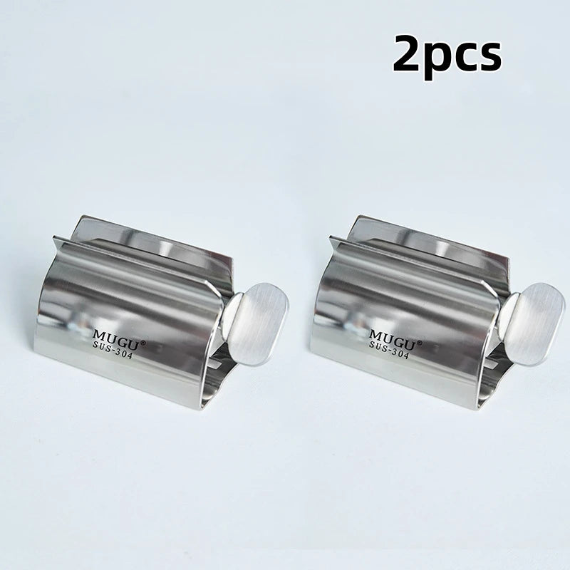 Toothpaste Squeezer, Stainless Steel Tube Roller, 1 to 4 Pack