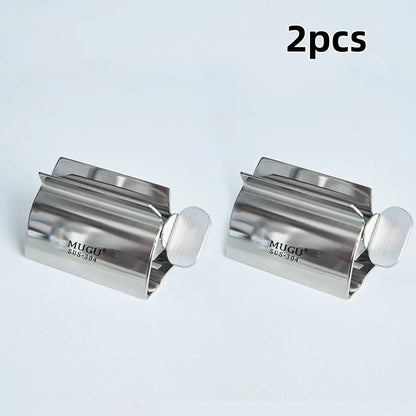 Toothpaste Squeezer, Stainless Steel Tube Roller, 1 to 4 Pack