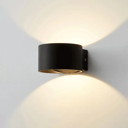 Aluminum Up and Down Wall Lamp, Modern LED Sconce, Black or White