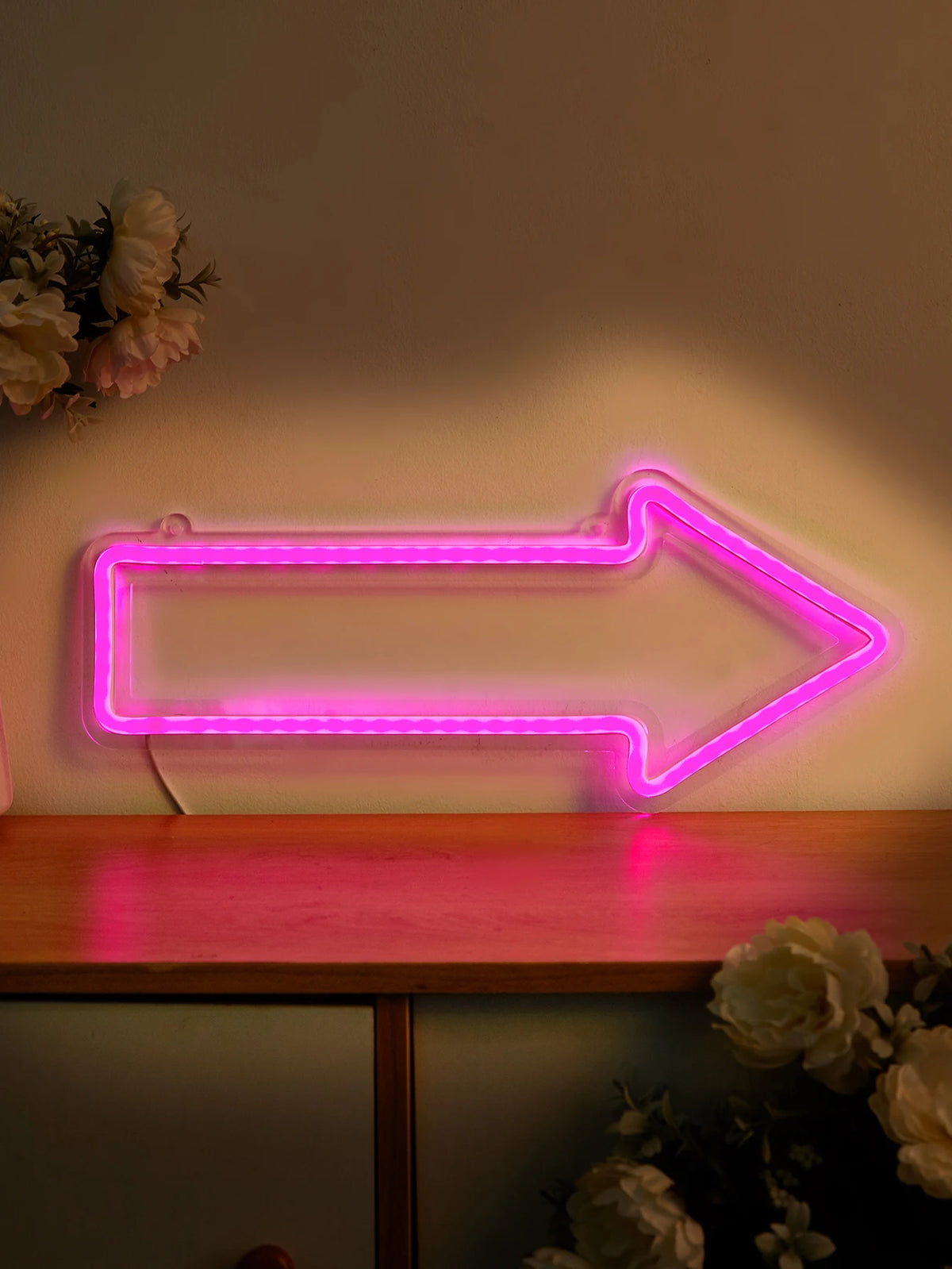 Bow and Arrow LED Neon Sign, 5V USB Wall Light for Bedroom