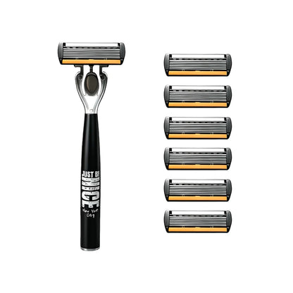 Manual 6-Blade Razor Set with Aloe Strip