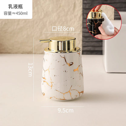 Marble Ceramic Foaming Soap Dispenser, 450ml