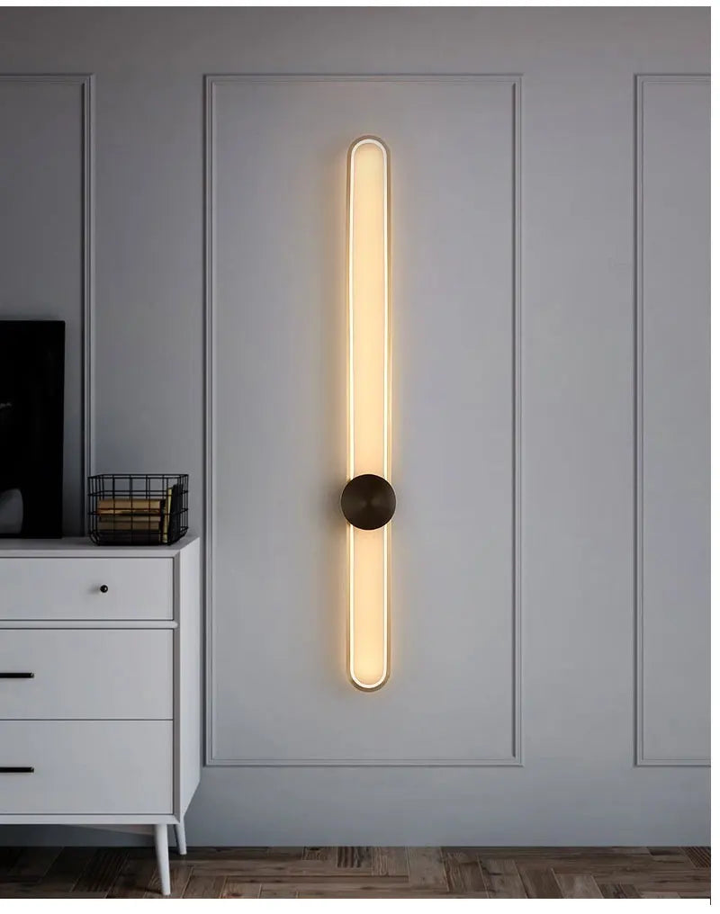 Nordic LED Strip Wall Lamp, Minimalist Up and Down Wall Light