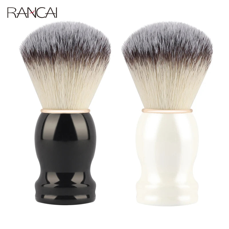 Shaving Brush with Wooden Handle, Dense Bristle Lather Brush