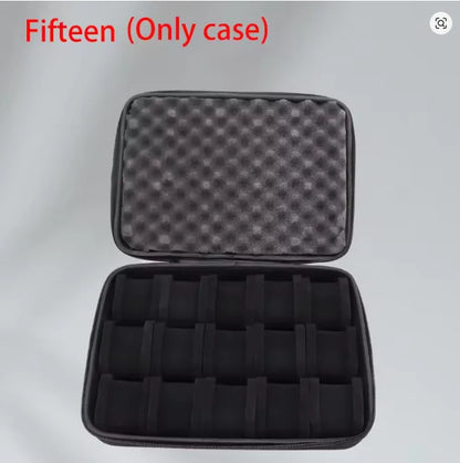 Watch Travel Case, Portable 5 Slot Watch Box Organizer