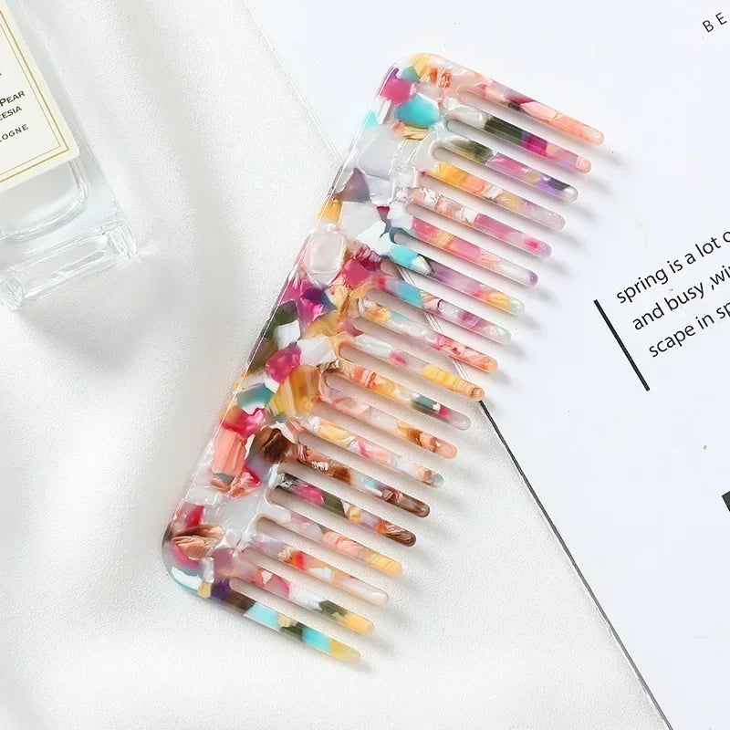 Wide Tooth Hair Comb, Acetate Anti-Static Detangling Comb