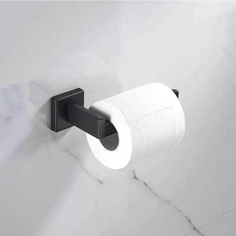 Matte Black Stainless Steel Toilet Paper Holder