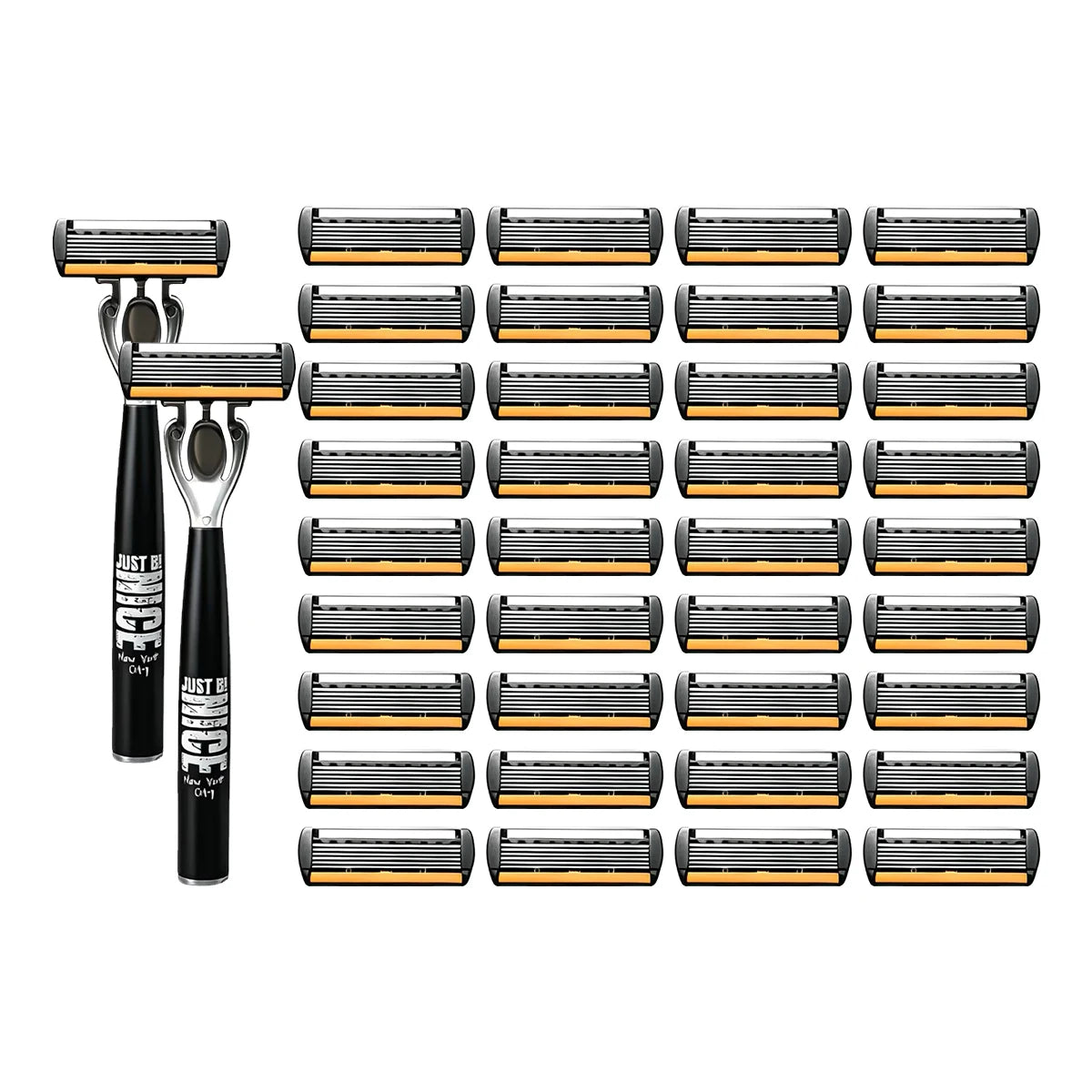Manual 6-Blade Razor Set with Aloe Strip